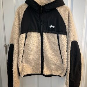 Stussy Sherpa Jacket Large rare Nike air Jordan supreme Huf lot